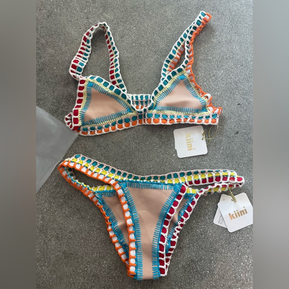 Kiini Luna bikini top and bottom. New with tags. Retails for $320